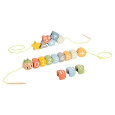 투키토이 파스텔 숫자 애벌레 실꿰기 세트, 1세트