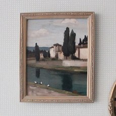 꼬떼따블 리비에르 직사각 액자 K53355, 1개, 골드