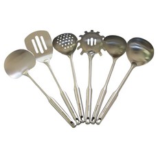 에크렌 체리하우스 통스텐 미니 조리도구 6종 세트, 실버, 1세트