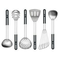 WAGENSTEIGER Essential 304不鏽鋼矽膠手柄廚具6件組, 混合色, 1套, 6種