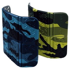 LIBERO 택티컬 카모 컴팩트 매트 초경량 등산 방석 2종 세트, 블루, 그린