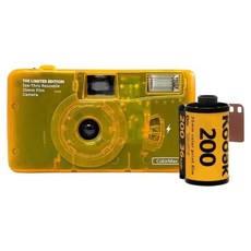 KODAK 柯達 果凍相機 禮品套裝組 黃色 ColorMax 附KODAK GOLD 200 膠捲底片, 1套
