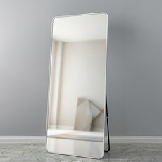 앞날창창 스탠드형 전신 거울 150 x 40 cm, 화이트