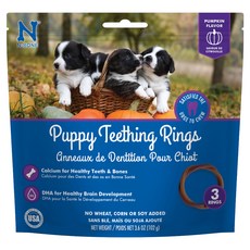 Puppy Teething Rings 幼犬耐咀嚼潔牙圈, 102g, 1包, 南瓜風味