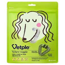 벳플 강아지 브이츄 덴탈껌, 1개, 204g, 야채맛 1개, 204g, 야채맛