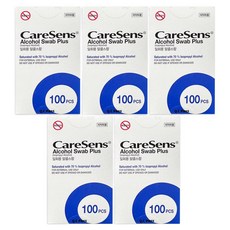 케어센스 아이센스 알콜솜, 5개, 100개입