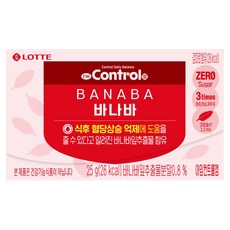 롯데자일리톨 아임컨트롤껌 바나바 케이스, 25g, 1개