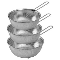 GREENDOOR 不鏽鋼濾網沖孔濾勺 韓國製造 3件組, 1套