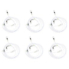 魚訊工房 大容量碳纖線軟絲Ika Metal釣組 2段 6入, 1個