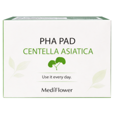 MediFlower 台灣公司貨 積雪草舒緩爽膚棉片, 60片, 1個