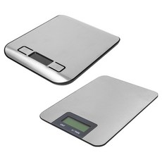 4BNK 數位不鏽鋼廚房秤 + 觸控式不鏽鋼廚房秤組合, 銀色, 單一商品, 1kg