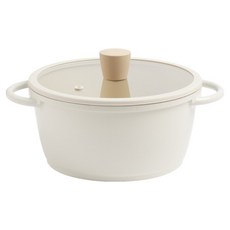 Truecook IH電磁爐雙耳鍋, 米色, 1個, 20cm