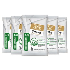 ANF 닥터프로 캣 웨이트 매니지먼트 처방식 사료, 다이어트+장건강, 40g, 5개 다이어트+장건강, 40g, 5개