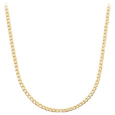 골드팡 여성용 14K 라운딩 커브체인 슬림라인 목걸이 2.1mm + 쇼핑백