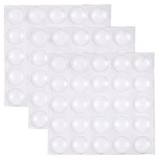 철물대장 쿠션 소음 충격방지 눈물판 스티커 투명 25p, 3개