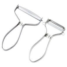 SHIMOMURA 下村 Verdun 全不鏽鋼刨絲刀 5mm + 高麗菜刀 套組, 銀色, 1套