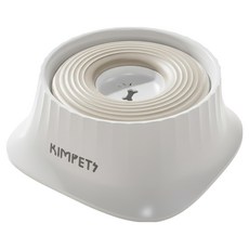 킴펫츠 둥둥펫 반려동물 대용량 흘림방지 플로팅 물그릇, 화이트, 1개