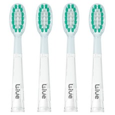 Live orals 相容電動牙刷刷頭補充包 深層清潔極細刷毛, 4個, P-ORAONE25