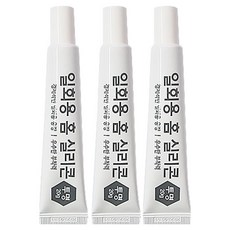 플러스라인 일회용 홈 실리콘 투명 20g, 3개