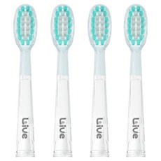 라이브오랄스 호환 전동 칫솔모 리필 데일리 초극세모, 4개, P-ORAONE25