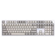 몬스타기어 노브 블루투스 매크로 단축키 조약돌 커스텀 기계식 피치핑크 저소음 유무선 키보드, 화이트(클래식V2), 스텔라 108 pro, 제조사축
