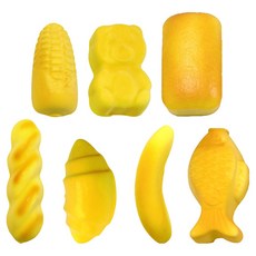 agaplus 擬真迷你麵包軟軟捏捏樂7件組, 1套