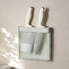 Kelbon 免鑽孔壁掛式多用途廚房置物架, 綠色, 1個