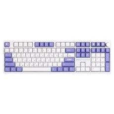 몬스타기어 노브 블루투스 매크로 단축키 조약돌 커스텀 기계식 피치핑크 저소음 유무선 키보드, 화이트(퍼플레빗V2), 스텔라 108 pro, 제조사축