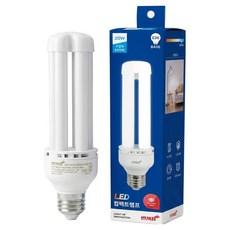 번개표 LED 컴팩트 램프 20W, 주광색, 1개