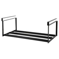앞날창창 다용도 틈새 공간 활용 신발 정리대 40~70cm, 블랙, 1개