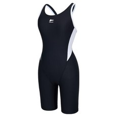 레노마스윔 여성용 심플 배색 X백 3부 반신수영복 RN-LS2G566