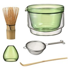 HARIO 好璃奧 抹茶茶具組, 綠色, 1套