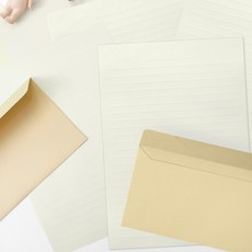투영디자인 그레이톤 편지지 20p + 봉투 10p 세트, 1세트, 혼합색상