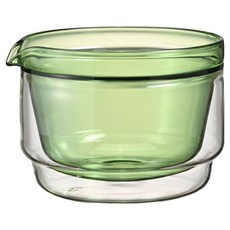 하리오 이중 유리 말차 볼, 그린, 1개 그린, 1개