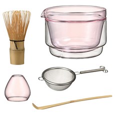 하리오 말차 티 세트, 핑크, 1세트 핑크, 1세트