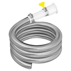 동글이 심플한 스테인리스 에어컨 배수호스 실버 5m 18mm, 1개