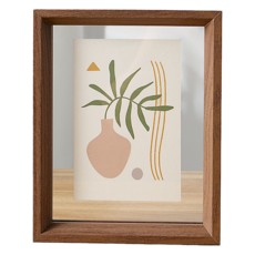 스마일깨비 깔끔한 양면 투명 아크릴액자, 1개, 호두