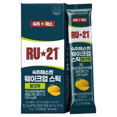 ru21 Wake Up 解酒條 芒果口味, 20g, 10個