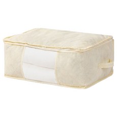 泰坦棉被整理收納箱, 米色, 1個