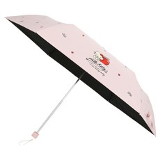 헬로키티 애플하트 초슬림 암막코팅 3단 우양산 90cm PUHKU60022 파우치