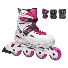 롤러블레이드 인라인스케이트 퓨리 콤보, 화이트 + 핑크, 1개