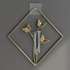 Sunbit Ranya 金色框架壁掛式花瓶 鑽石