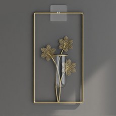 선빛 라냐 골드 프레임 벽걸이 화병 스퀘어, A