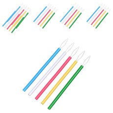 코오미 슬림형 실 꿰매기 도구 스틱 7.5cm 6W0055, 100개, 랜덤발송