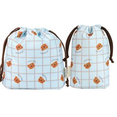 세맘스 스트링 파우치 2종 세트, 꾸몽블루