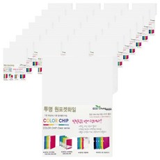 에코청운 원포켓 L자화일 A4, 투명, 50개