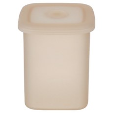 plala 微波爐用高款矽膠排氣孔密封容器 方形 800ml, 杏色, 1個