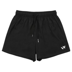 WINABLE 男款三分機能健身運動短褲, 1 黑色, 1個
