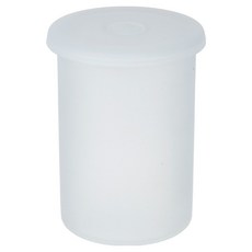 plala 微波爐用 高款 矽膠排氣孔密封容器 圓筒形 1L, 白色, 1個