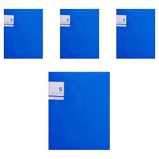 에코청운 플러스 클리어화일 A4 5p, 파랑, 4개